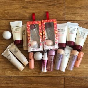 Shiseido assortment of mini travel size skin care products